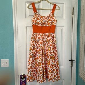 NWT Disney Dress Shoppe Orange Bird Dress XS